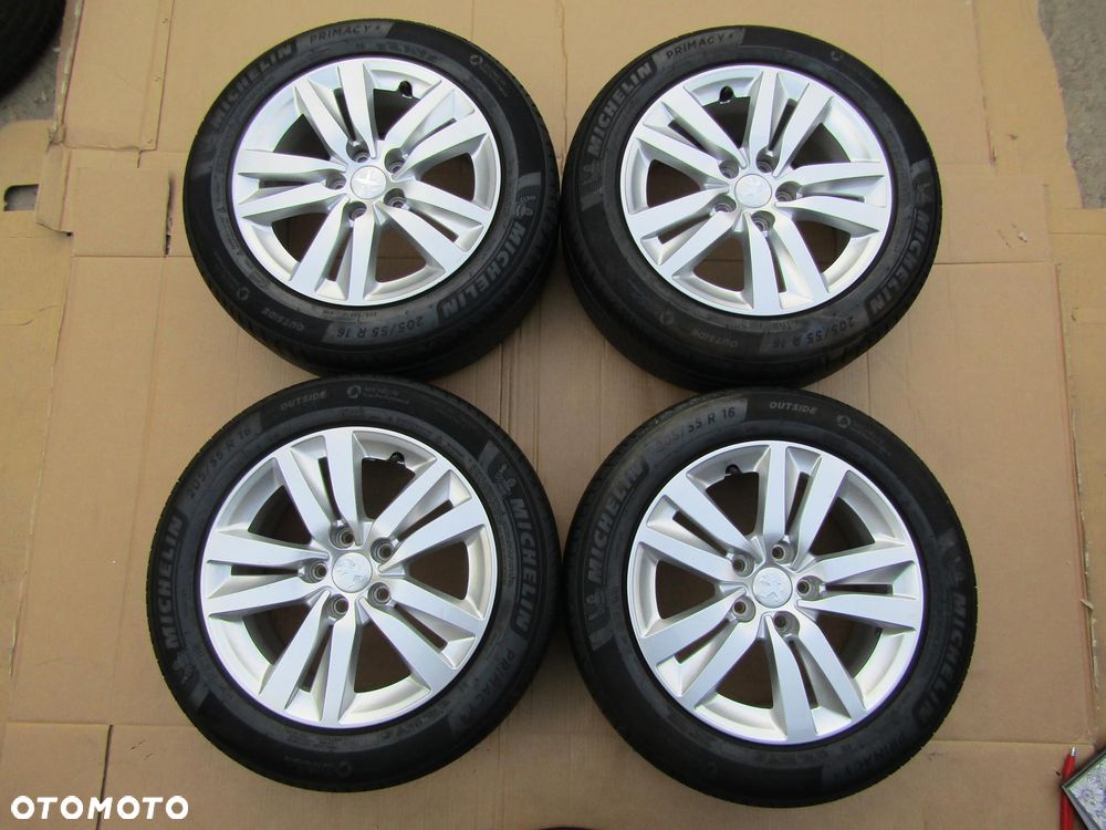 4x Felgi Koła 16 Peugeot 308 II 508 407 Rifter Expert III Partner III Citroen Jumpy Berlingo III Toyota Proace 7 j 5x108 ET44 + Opony 205/55 16 Michelin - 4