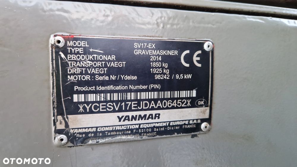 Yanmar SV 17 EX - 19