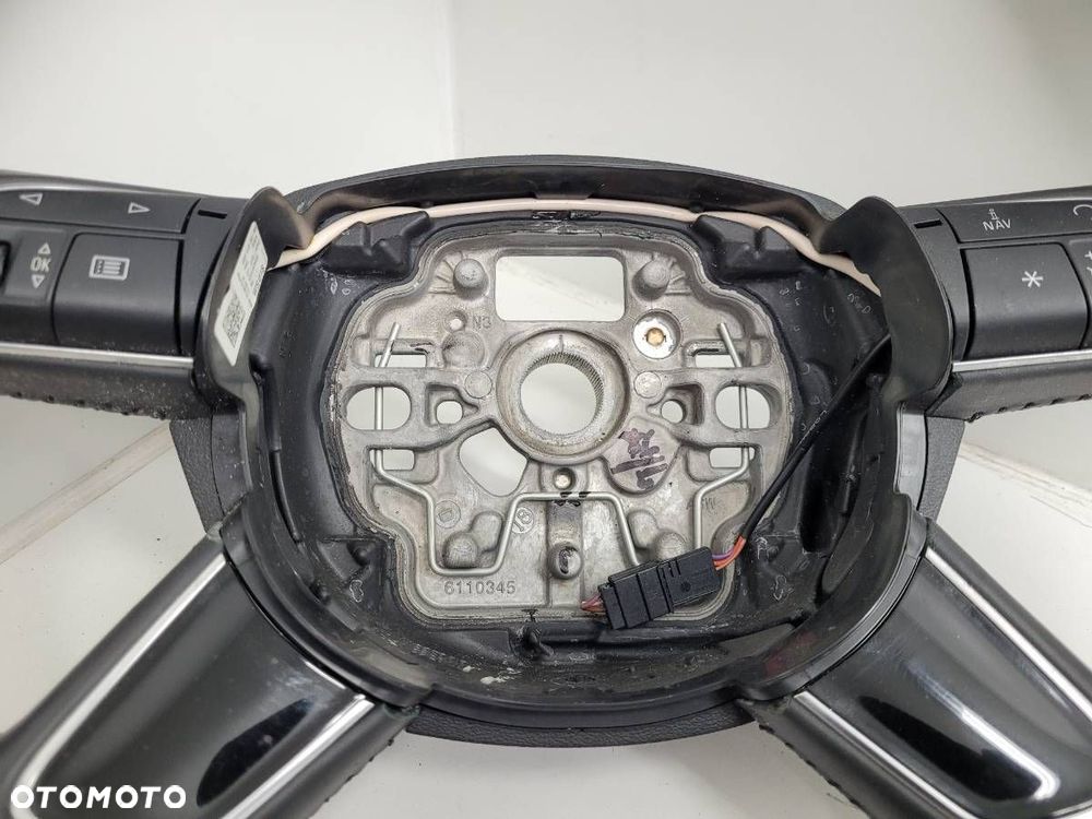 KIEROWNICA MULTIFUNKCYJNA SKÓRA CZARNA AUDI A6 C7 - 12