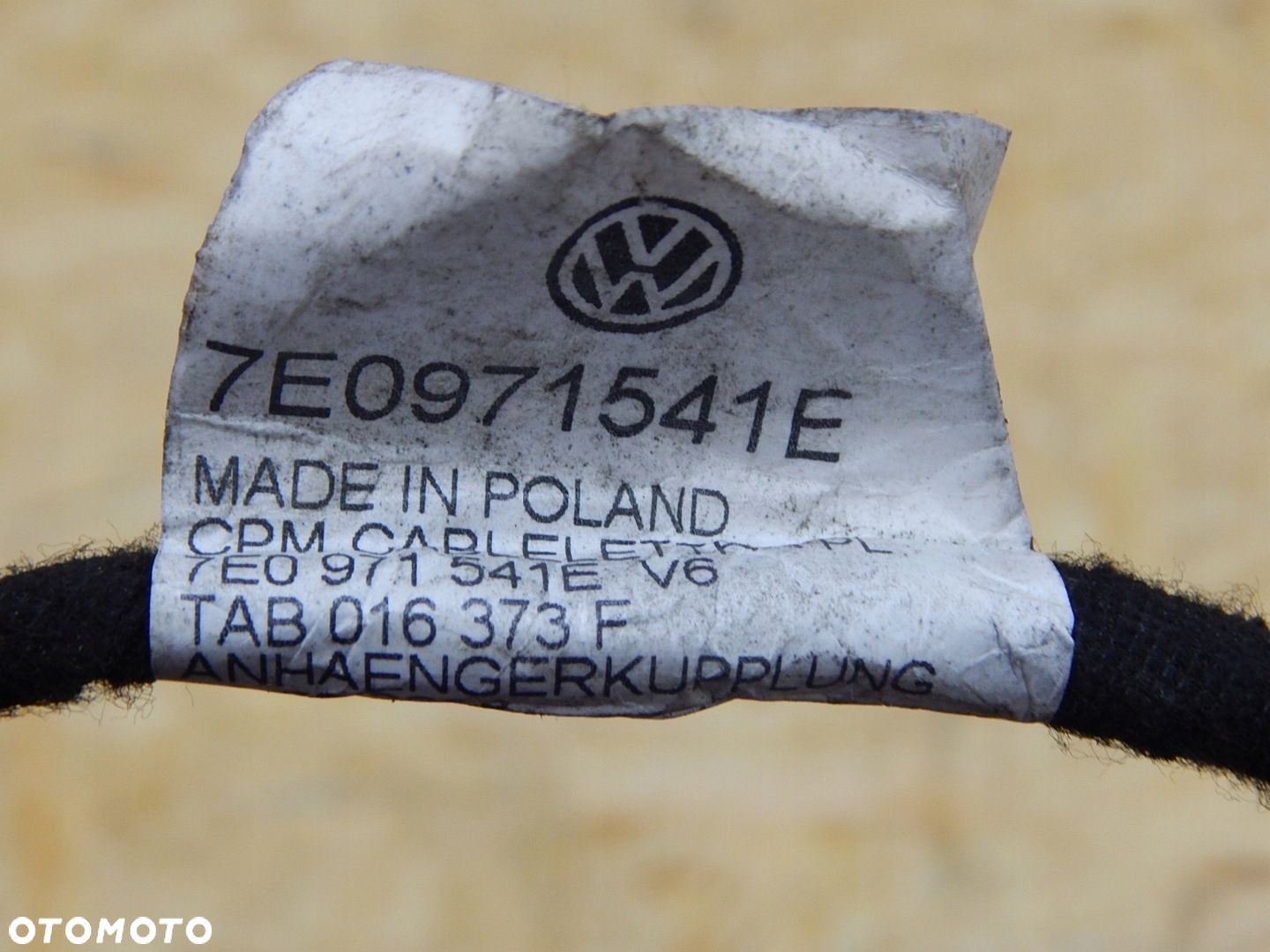VW T5 LIFT T6 instalacja wiązka zderzaka tył haka 7E0971541E - 4