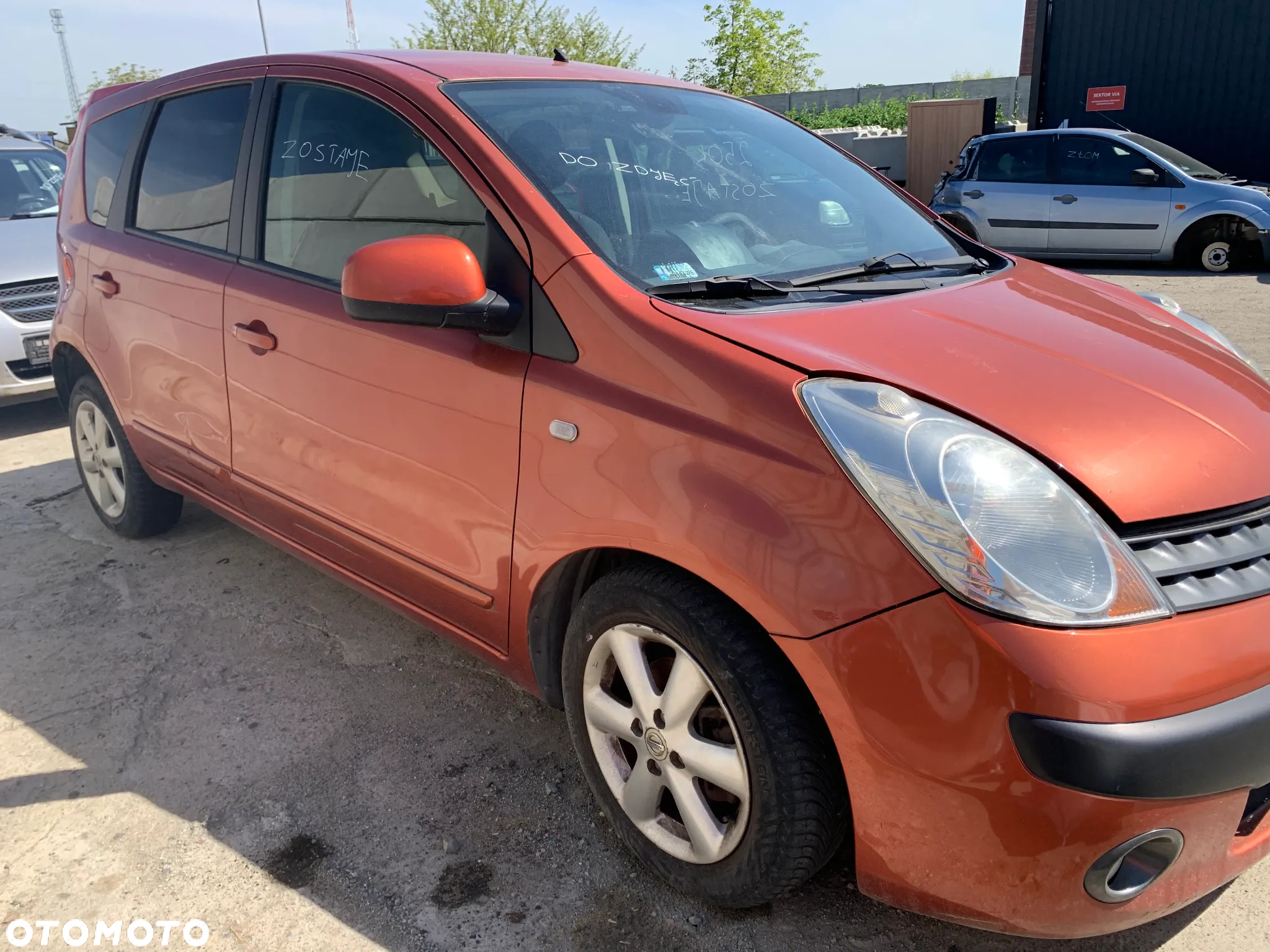 NISSAN NOTE 2006 1.6 HR16DE  *SAMOCHÓD NA CZĘŚCI* 507 MASKA LAMPA DRZWI LUSTERKO ZDERZAK GRILL BŁOTNIK KLAPA BELKA PRAWE LEWE PRZÓD TYŁ - 5