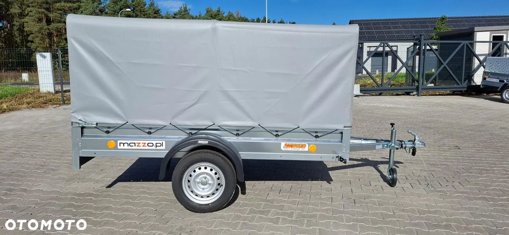 Neptun DOSTAWA Przyczepka 236x129x110cm N7-236 ptw Lekka przyczepa jednoosiowa ze stelażem i plandeką h-110cm! UCHYLNA!GN128 - 11