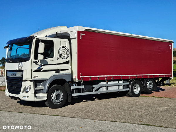 DAF CF370/410/BURTO-FIRANKA/RETARDER/WINDA/OŚ SKRĘTNA-PODNOSZONA/E6/SPROWADZONY/20PALET/BURTO-FIRANKA