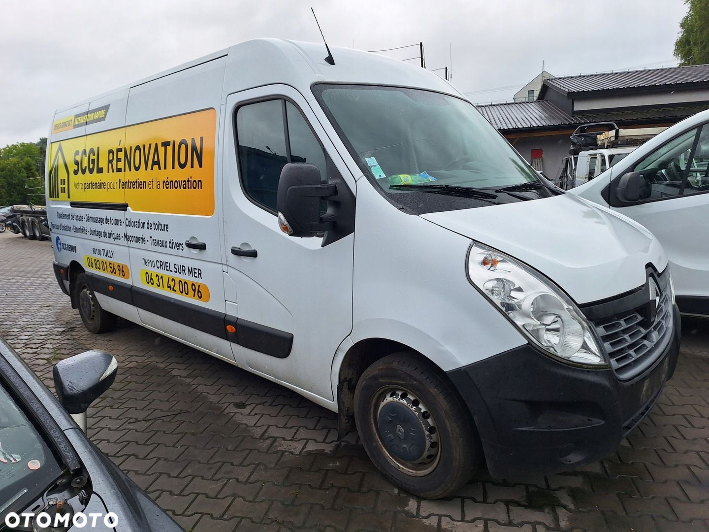 RENAULT MASTER 3 III LIFT 14-19 ZDERZAK PRZÓD MASKA BŁOTNIK LAMPA BIAŁY - 2