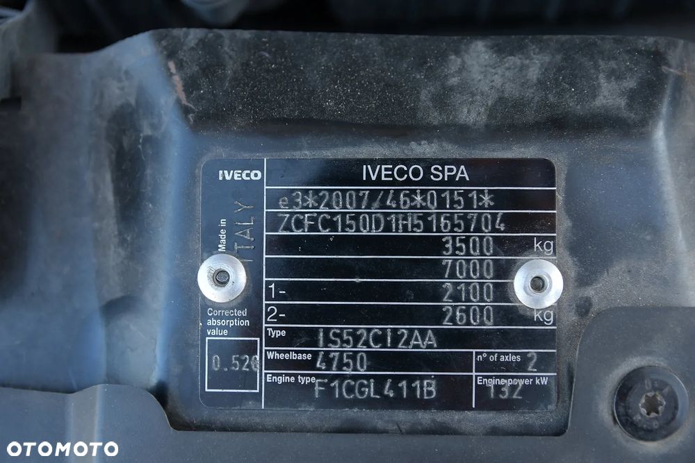 Iveco DAILY 50-180 * KONTENER Długość 6,1m 12epal* PRZEB 166 000km! * Salon Polska - 37