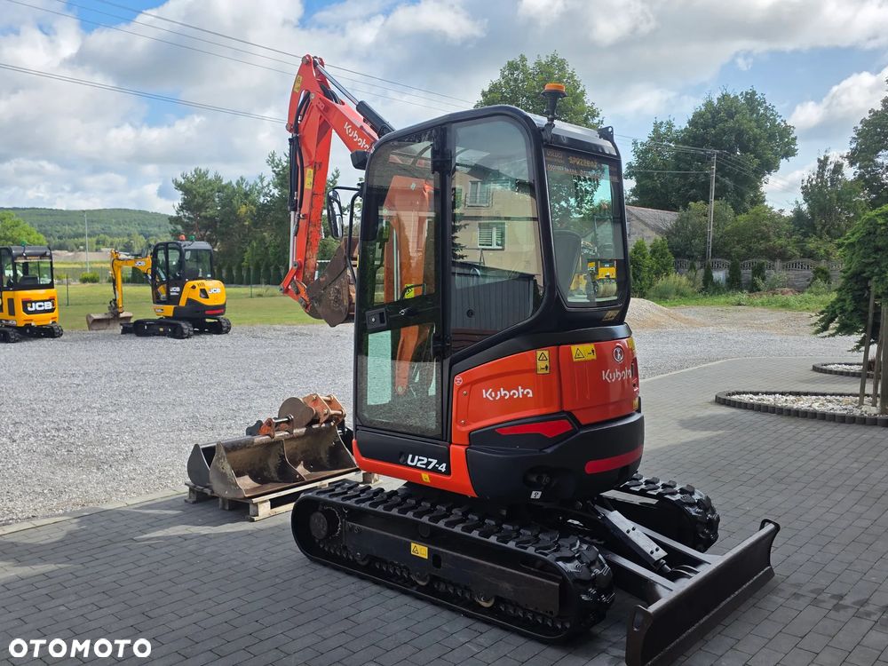 Kubota U 27 - 4 mini koparka Kubota sprowadzona 5 łyżek szybkozłącze piękna w oryginale 1 właściciel najdłuższe ramie long - 37