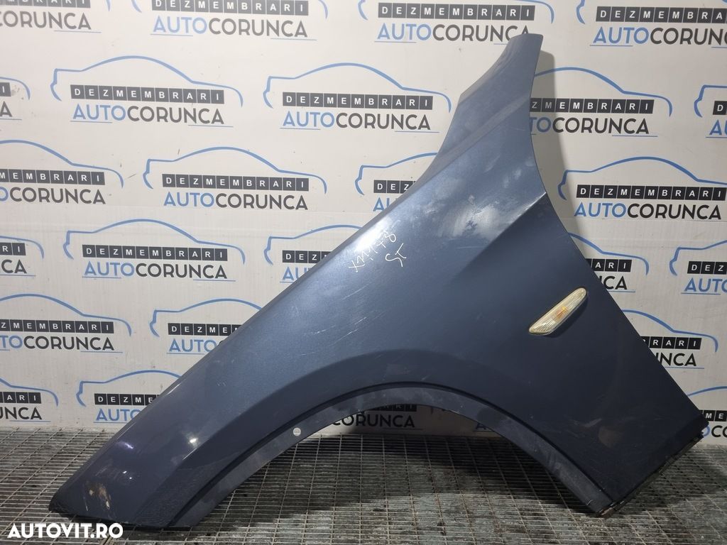 Aripa Stanga Fata BMW X1 E84 2009 - 2015 4 Usi ALBASTRU (1178) ZGARIAT - 1
