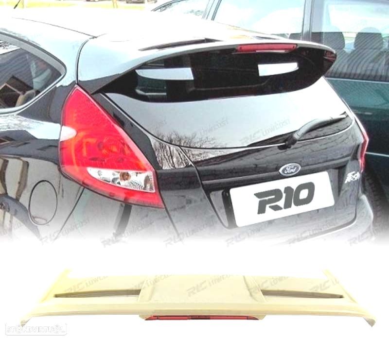 AILERON SPOILER TRASEIRO FORD FIESTA MK7 08-18 LOOK ST ABS - 1