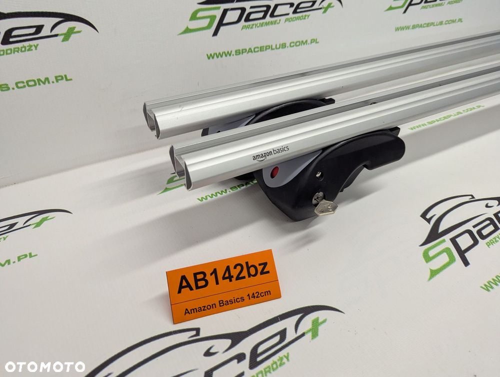 Bagażnik dachowy bazowy belki poprzeczki Amazon Basics 142cm B083T54H2S na otwarte relingi. - 2