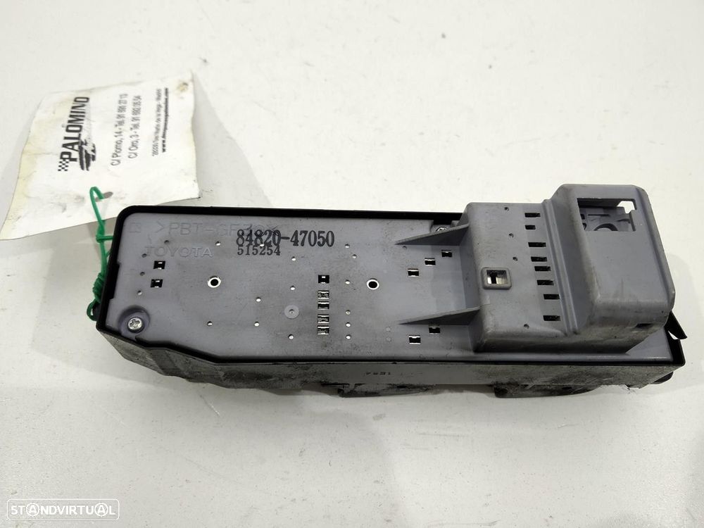 COMANDO ELEVADOR DE VIDRO FRONTAL ESQUERDO TOYOTA PRIUS FASTBACK 2003 -848204705... - 2
