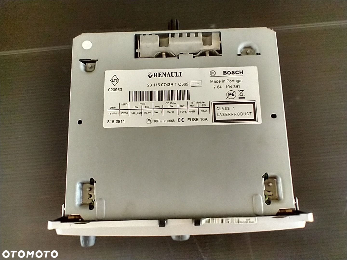 RENAULT MEGANE III SCENIC III LIFT RADIO CD 281150743R 7641104391 - 5