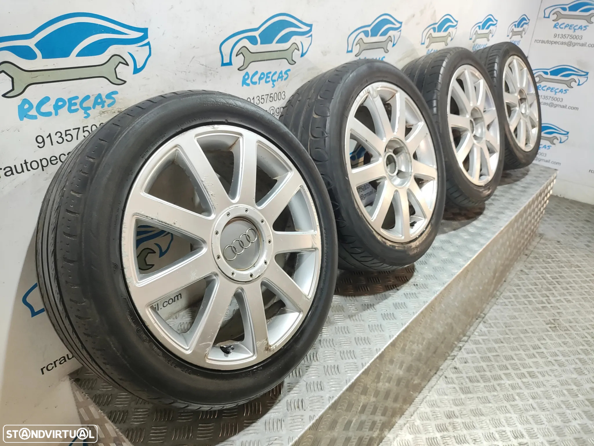 - Conjunto Jantes 17 Ronal Originais Audi A4 B6 7,5J ET 43 5x112 - 9