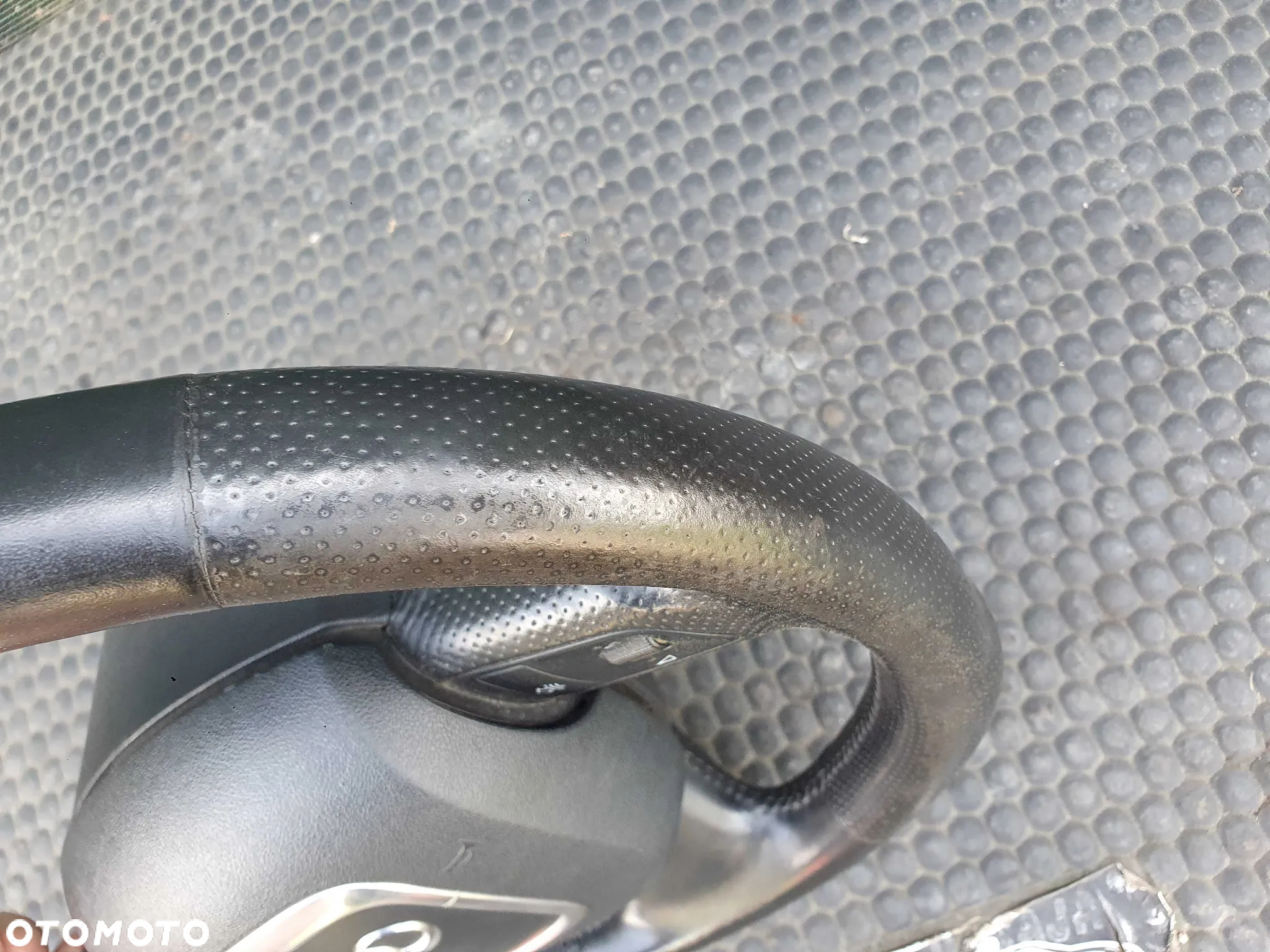 Kierownica Trzy 3 Ramienna Czarna Pikowana Skóra Air Bag Poduszka Wtyczka AUDI A4 B6 B7 - 16