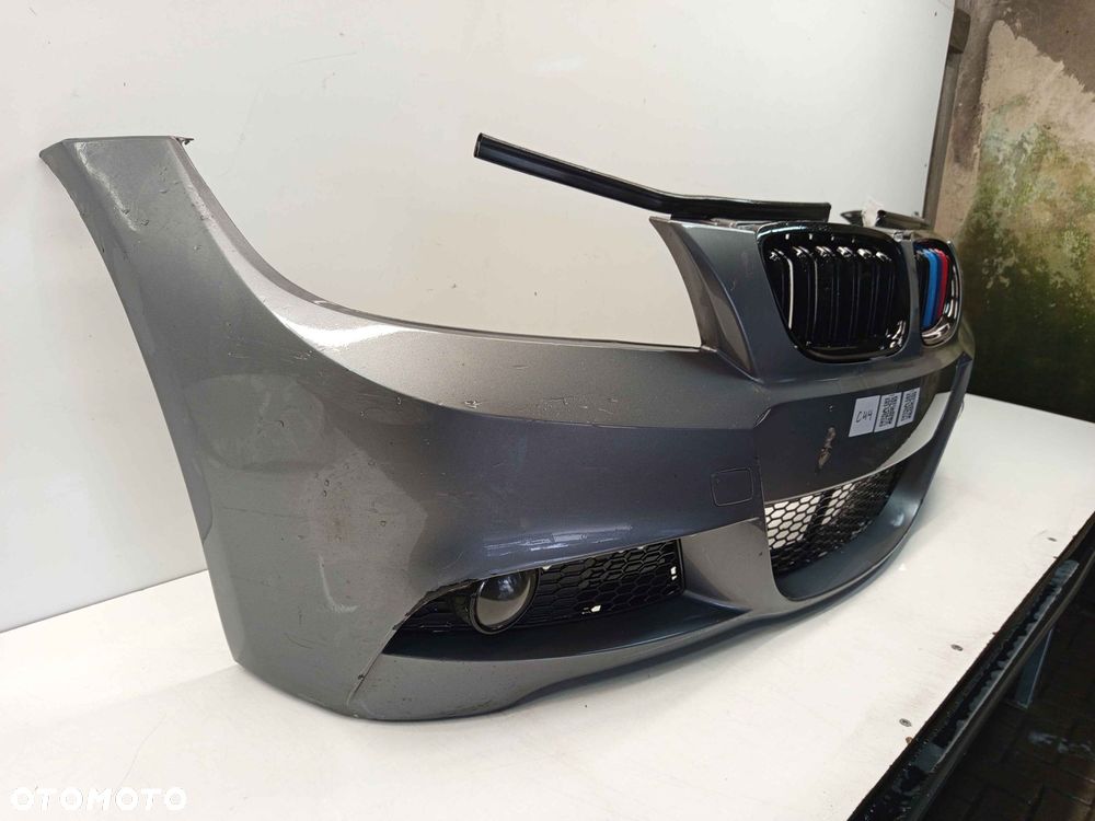 ^ ZDERZAK PRZÓD PRZEDNI BMW E90 E91 LIFT FL M PAKIET ///M SPACEGRAU SZARY HALOGENY - 2