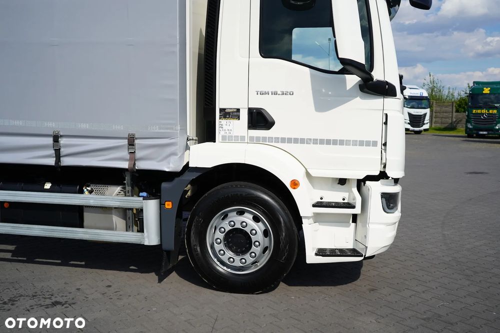 MAN TGM / 18.320 / ACC / E 6 / FIRANKA + WINDA / ŁAD. 9 175 KG / 21 PALET / DŁ. 8,6 M - 30