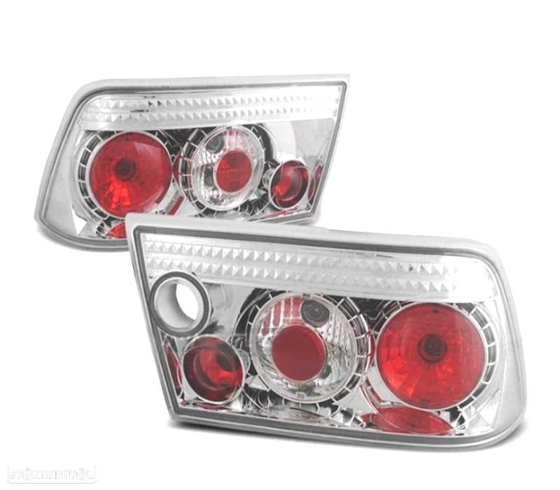 FAROLINS TRASEIROS LED OPEL CALIBRA 90-97 CROMADO - 1