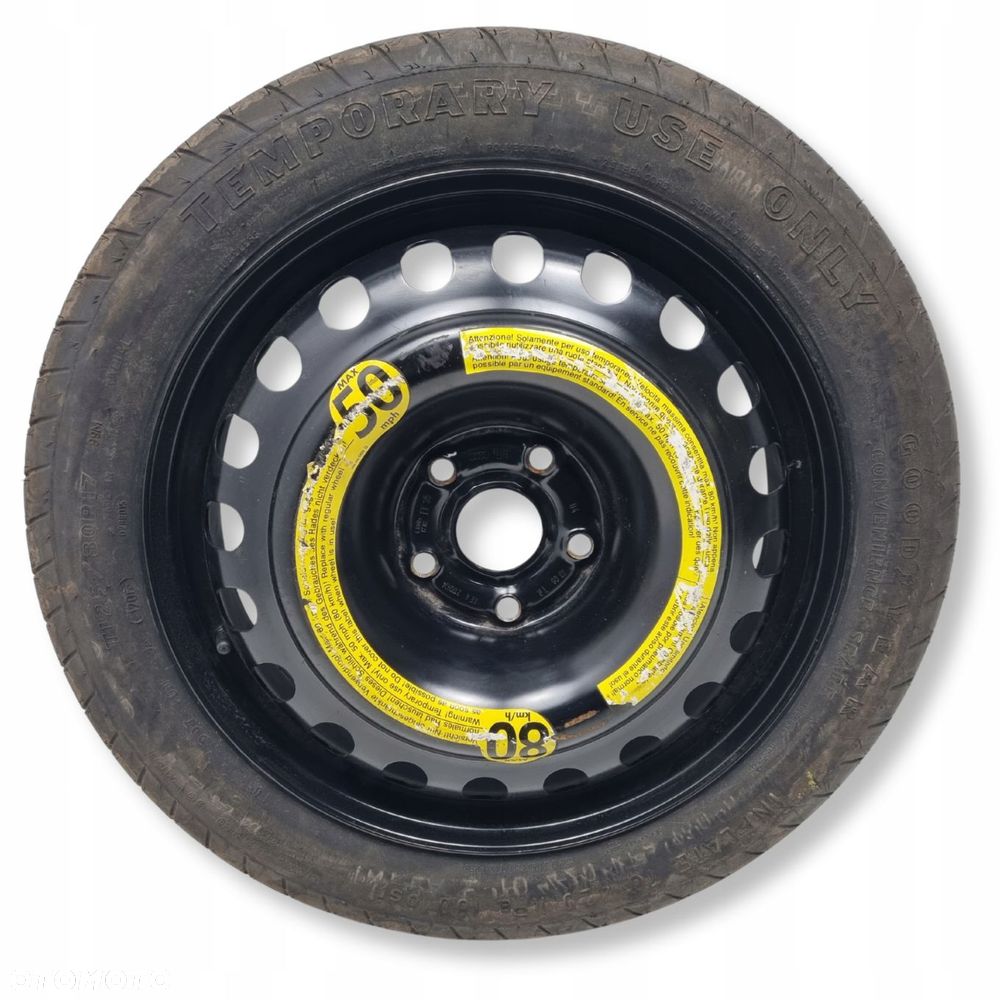 KOŁO DOJAZDOWE Audi A4 B6 B7 dojazdówka 125/80 R17 5x112 8E0601027C Zapas - 1