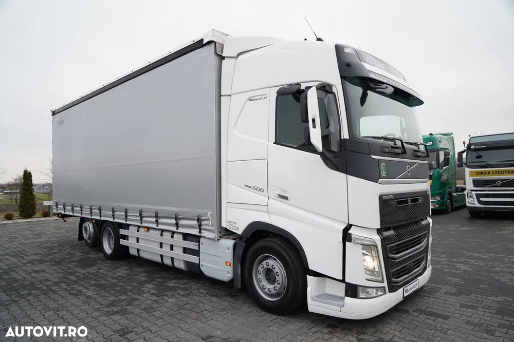 Volvo FH 500 / SOLOWKA / 6X2 / MEGA / PUNTE RIDICATĂ / TV - 7