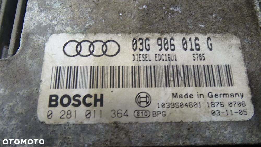 KOMPUTER SILNIKA AUDI A3 8P 2.0TDI 03G906016G - 2