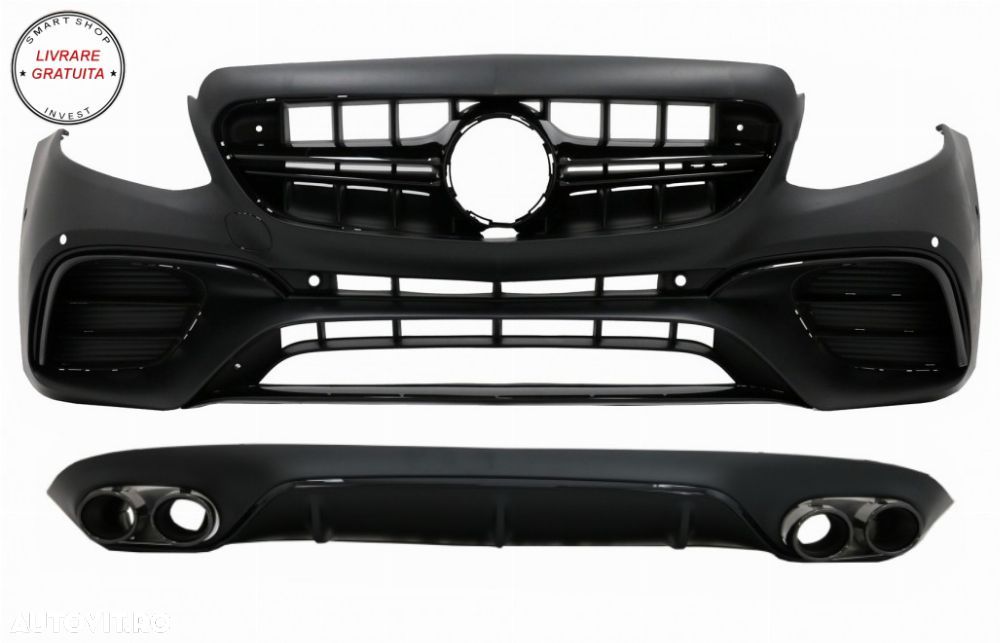 Bara Fata cu Difuzor si Ornamente Tobe Mercedes E-Class C238 A238 (2016-up) E63 De- livrare gratuita - 1