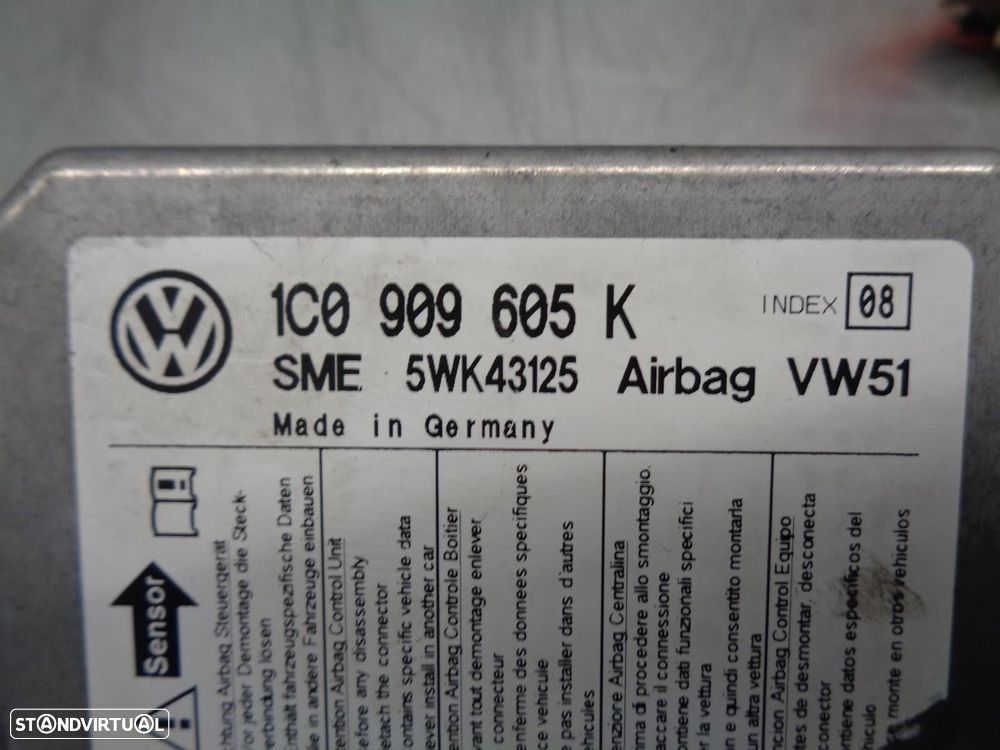 CENTRALINA AIRBAG VOLKSWAGEN POLO 2005 -1C0909605K - 3
