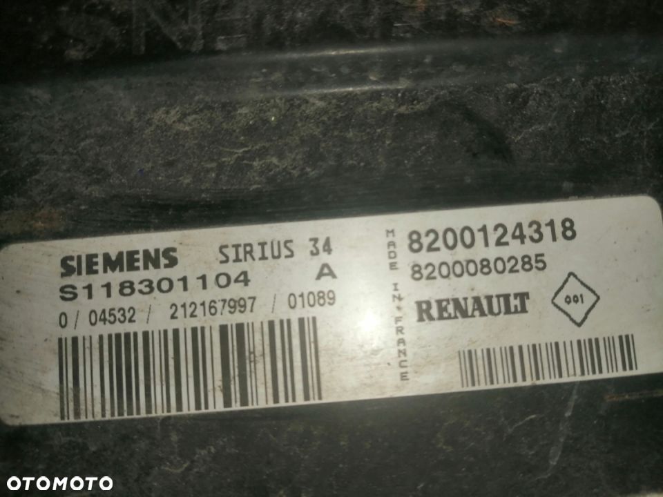 KOMPUTER SILNIKA RENAULT 1.6 S118301104A - 2