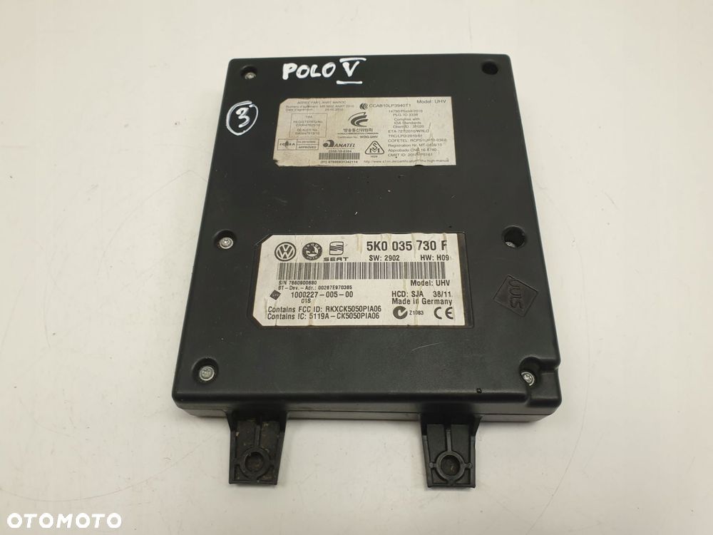 VW Polo V MODUL BLUETOOTH Sterownik 5K0035730F - 13