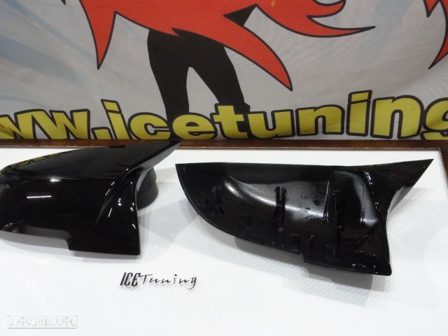 Capas, carcaça de espelhos M3 look em preto brilhante BMW F22, F23, F30, F20/F21 12-14, F30, F31, F32, F33, F34, F36, X1 E84. E87, i3 - 8