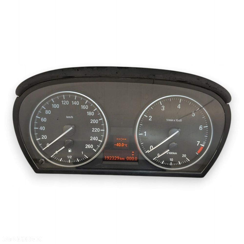 LICZNIK ZEGARY 9143819-01 BMW E90 E92 E93 2.0 B Benzyna 192 329km eu 07-12 - 3