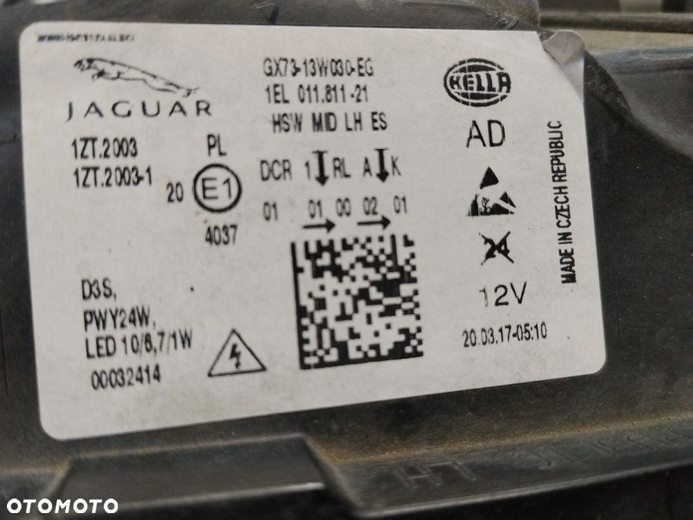 Lampa Lewa Europa Jaguar Xe x760 Bi Xenon nie Skrętny - 2