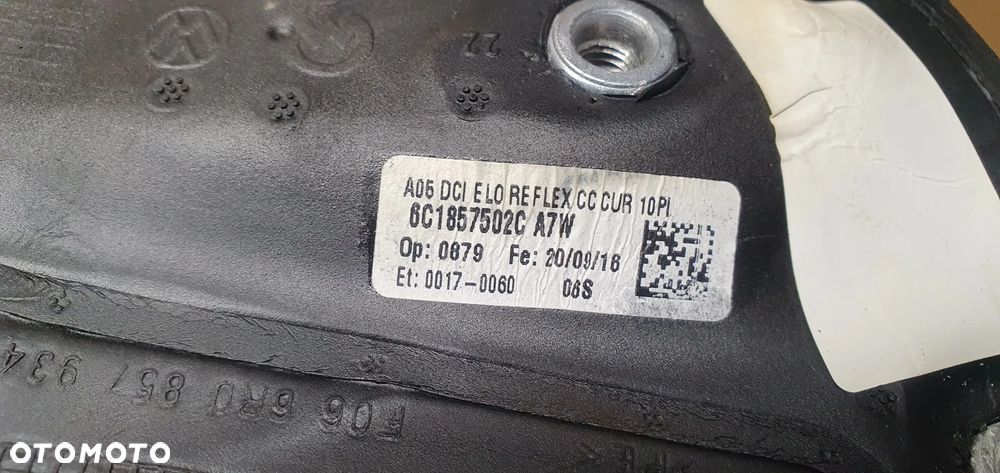 Lusterko zewnętrzne prawe 6 PIN 6 Pinów VW Polo V 6R LA7W 6C1857502C - 8