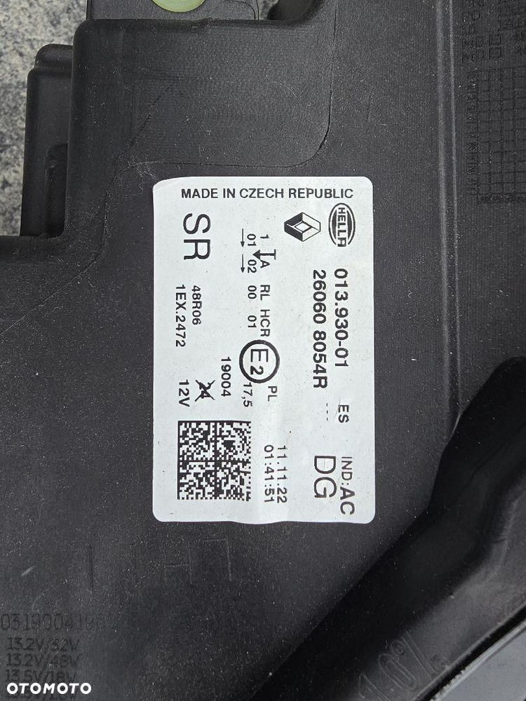 RENAULT CAPTUR II Lampy Kompletne Full Led 260608054R 260104095R Krótki Led - 15