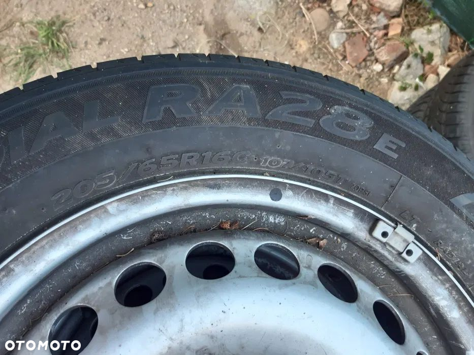 Koła letnie VW T5 T6 7H0 205/65R16C Felgi Stalowe VW T-5 T-6  6,1/2Jx16H2 ET 51 7H0601027D - 7