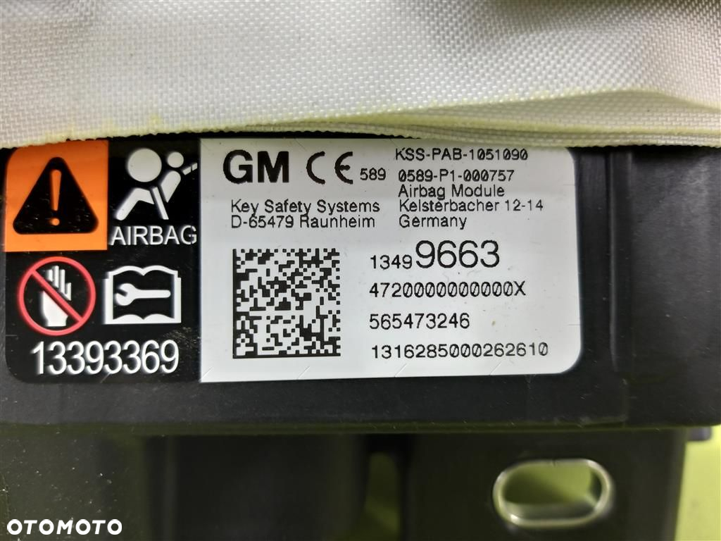 Airbag pasażera Opel Astra V K  2015-2022 R NOWA ORYGINAŁ GM 13499663 - 7