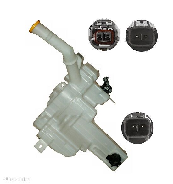 Rezervor spalator parbriz Mazda 5 (Cr19), 04.2005-05.2010; Mazda 3 (Bk), 10.2003-07.2009, cu senzor nivel lichid, cu pompa spalator faruri, cu pompa sprit parbriz - 1
