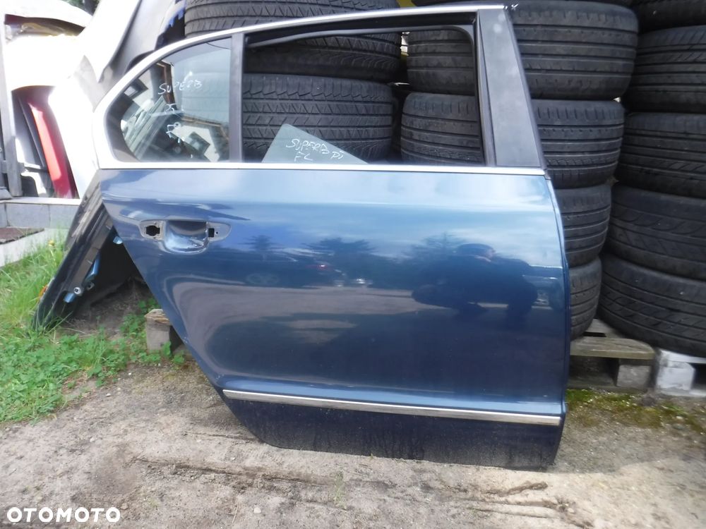 Skoda Superb II 2 LIFT FL 12-15 LW5Q F0F0 sedan liftback drzwi tyl lewe prawe HB szyba - 19