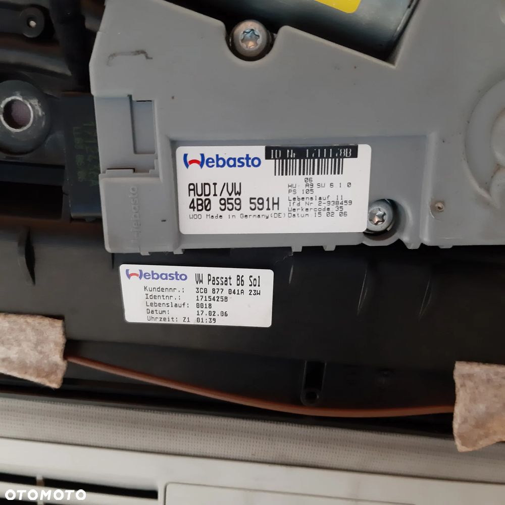 Szyberdach Solardach Passat B6 3C0877041A - 5