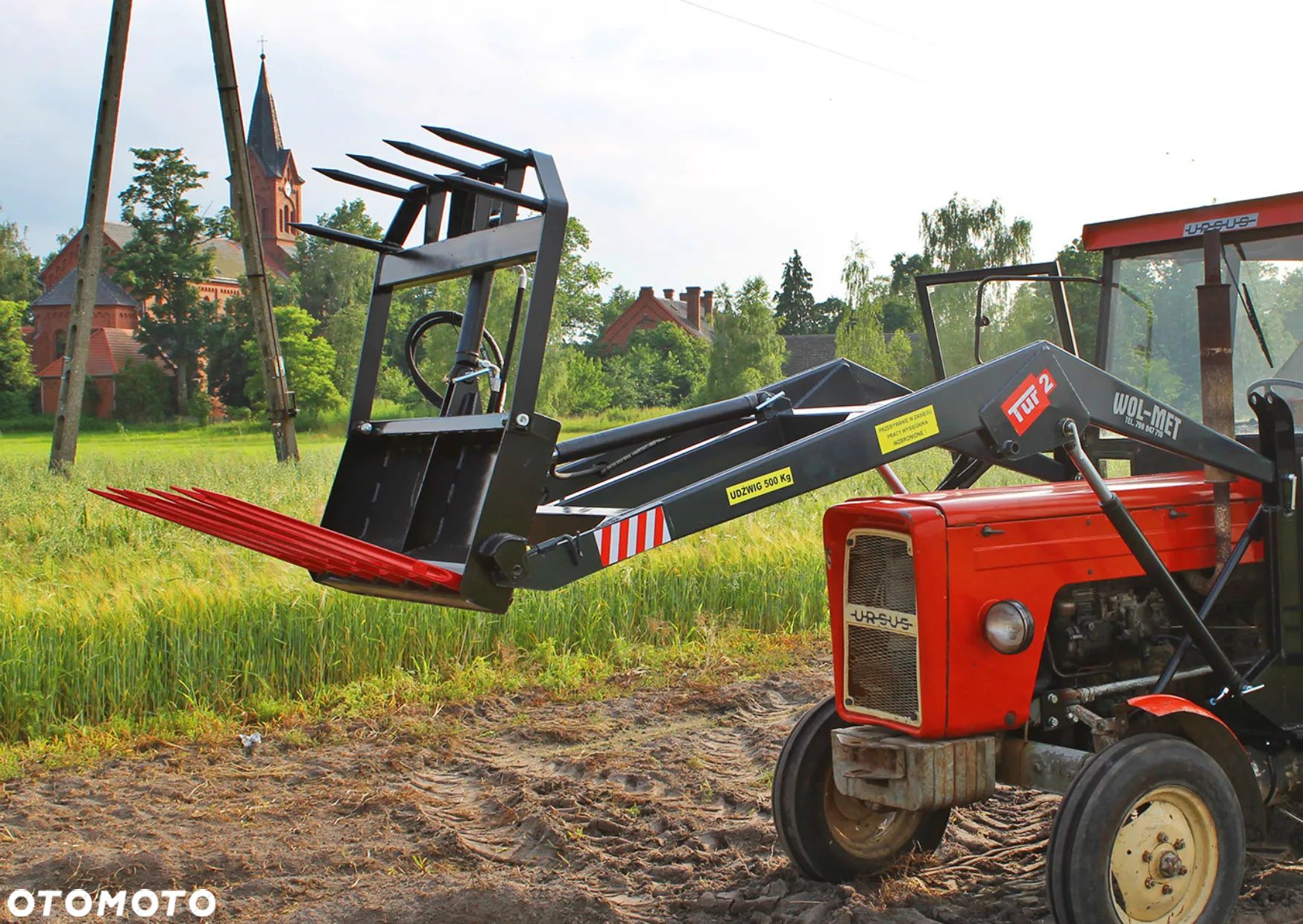 Ładowacz czołowy TUR Z OSPRZĘTEM Ładowacz TUR do C330 C360 T25 Zetor MTZ euroramka WOL-MET - 1