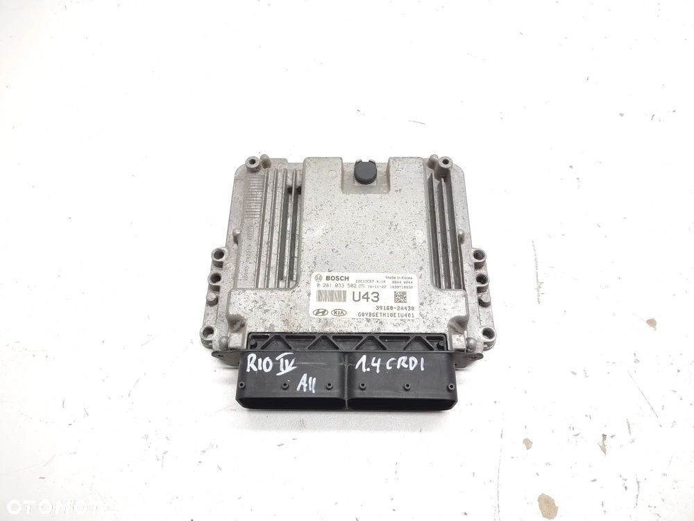KOMPUTER STEROWNIK SILNIKA 39160-2A430 KIA RIO IV 1.4CRDI D4FC EURO 6 2017r. ORYGINAŁ