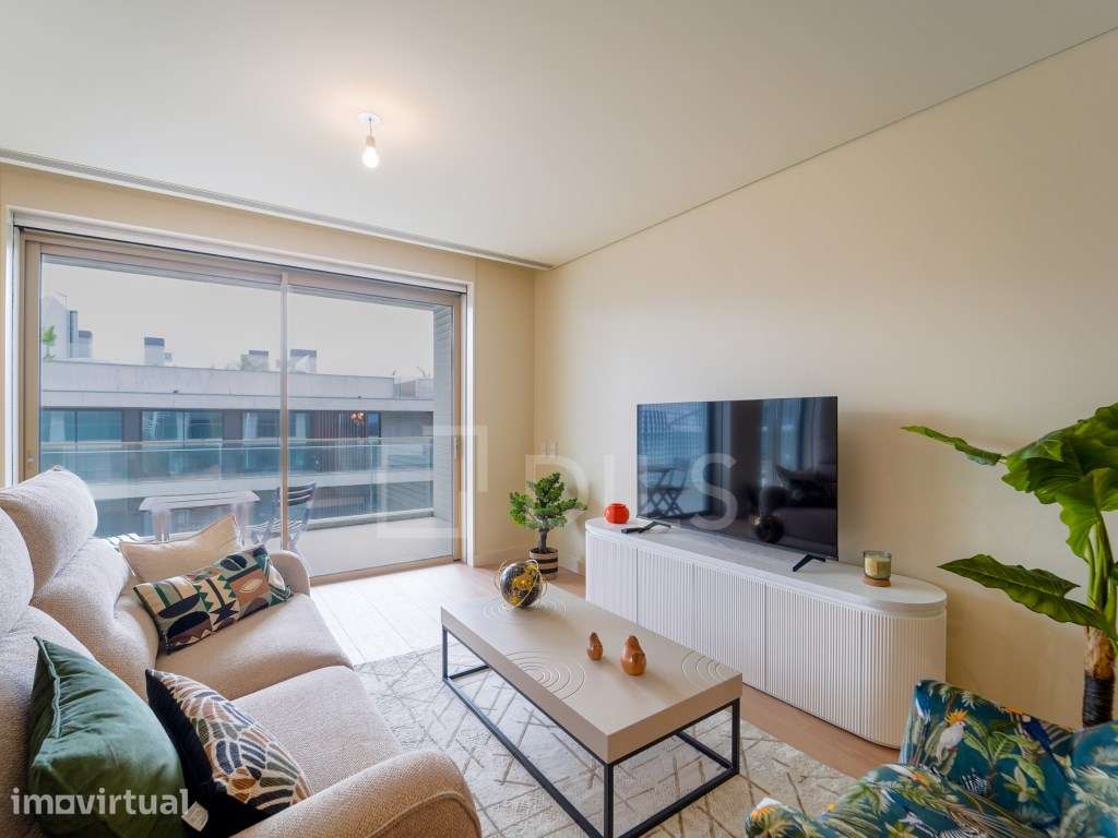 Apartamento T2 mobilado, com rooftop e vista mar, em Canidelo - Grande imagem: 4/31