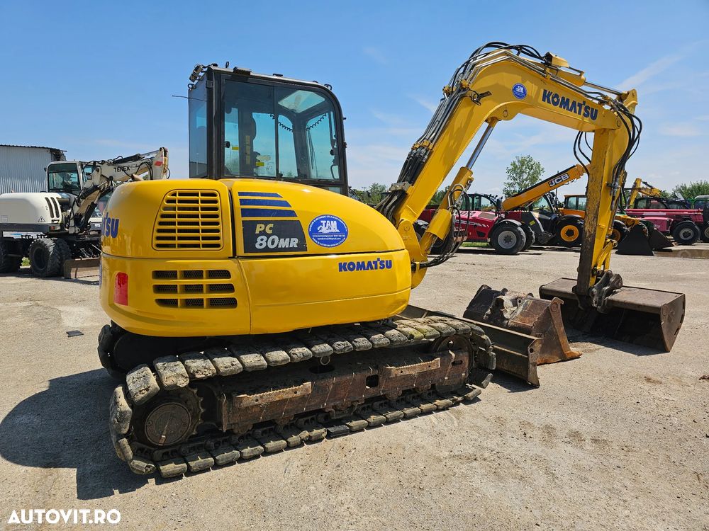 Komatsu PC80 MR5-eo midiexcavator excavator pe senile miniexcavator compact - 7