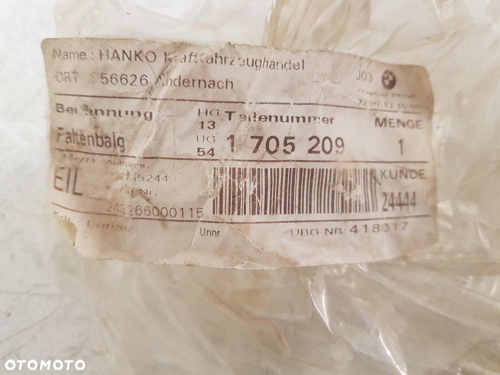 NOWY ORYGINALNY PRZEWÓD RURA WĄŻ GUMA POWIETRZA SSĄCY E46 Z3 1705209 - 6