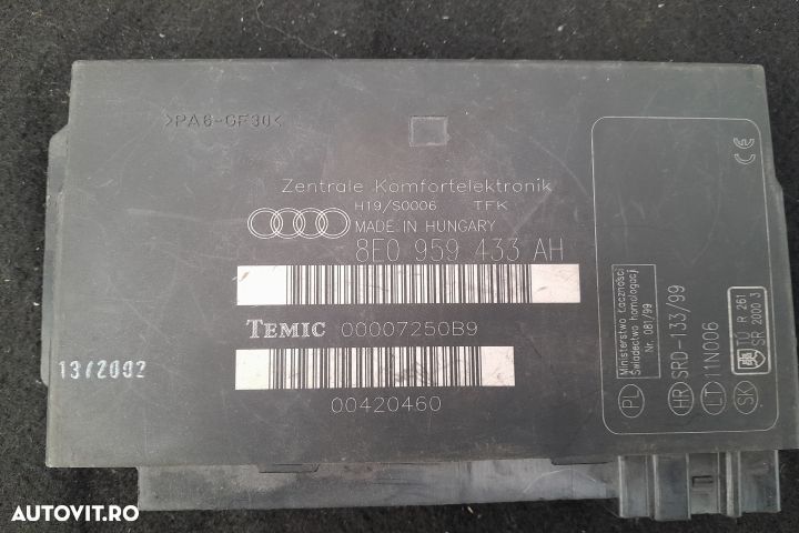 Modul confort 8E0959433AH 8E0959433AH Audi A4 B6 [2000 - 2005] Avant - 3