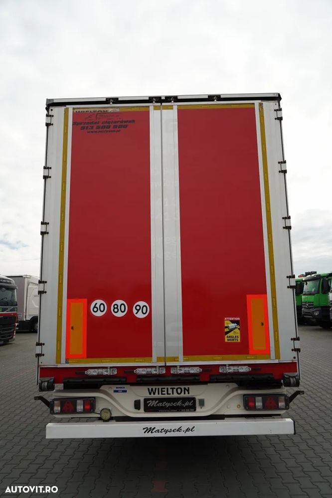 Wielton CORTINĂ STANDARD / REMORCA DIN OȚEL - 9 M / AXĂ RIDICATĂ / SAF - 12