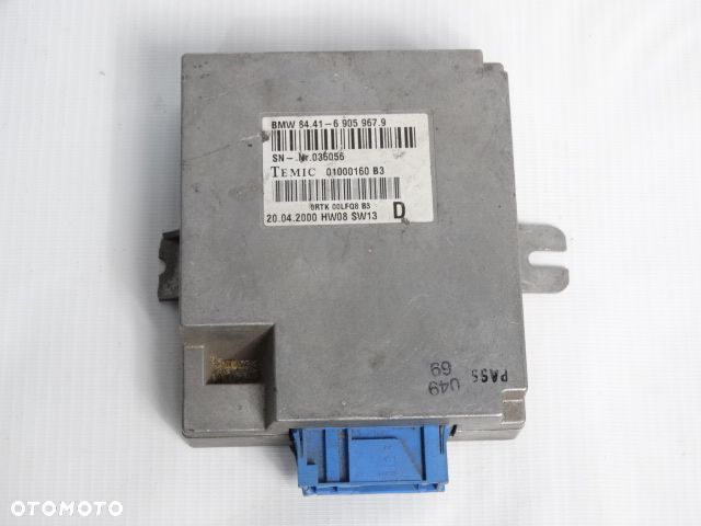 BMW 7 E38 5 E39 3 E46  X5 E53  X3 E83  Sterownik Moduł System Sterowania Głosem  84416905967 6905967 84416915046 6915046 Temic 01000160B3  BMW 725tds 728i 735i 740i 750i 520d 520i 525d 525td 528i 530i 540i 316i 318i 320d 328i 330d 330i - 1