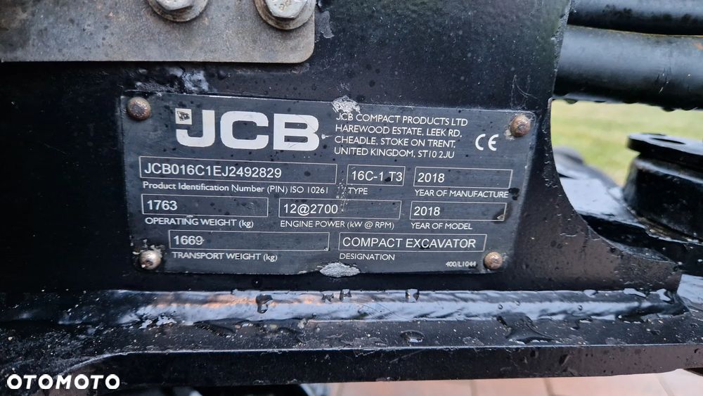 JCB 16c 16c-1 8016 8018 cts - 38