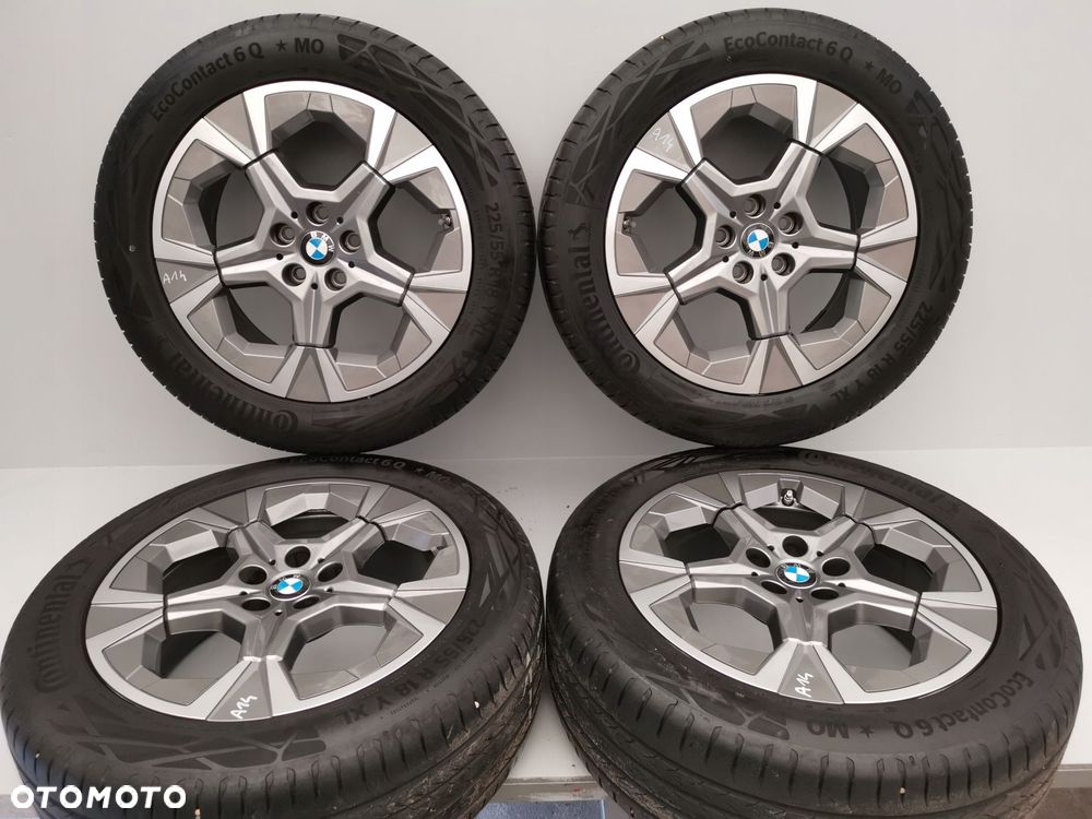 BMW IX1 X1 U11 X2 U10 KOLA FELGI ALUFELGI OPONY LATO 225/55R18 SUPER STAN - 1