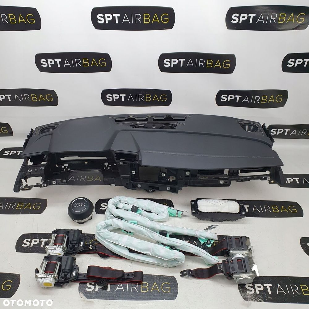 AUDI A3 8Y DESKA ROZDZIELCZA KONSOLA KOKPIT PULPIT PODUSZKI AIRBAG AIR BAG PASY KIT SET - 1
