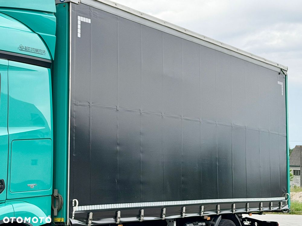 Mercedes-Benz ACTROS 1845 / FIRANKA / 18 EUROPALET / ALUSY / 8 000 KG ŁADOWNOŚCI / 2018 ROK / SPROWADZONY / AUTOMAT / SYPIALKA / EURO 6 - 9