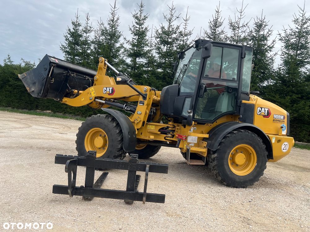 Caterpillar ŁADOWARKA CAT 908M 21r łyżka szczęka widły krokodyl 906 907 H przegubowa łamana Catepillar - 28